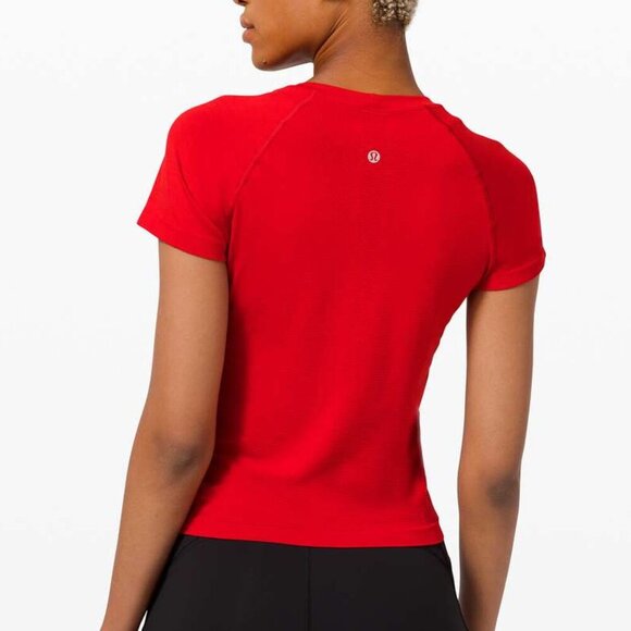 Lululemon Swiftly Tech Short Sleeve 2.0 *Race - 10 Dark Red - Picture 2 of 6